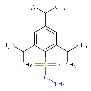 45 g/mol 纠错 中文名 2,4,6-三异丙基苯磺酰基肼 2,4,6-三异丙基苯磺