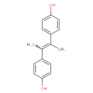 纠错 英文名 trans-2,3-bis(4-hydroxyphenyl)-2-butene trans-2,3