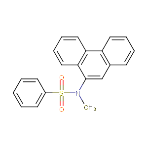 437 g/mol 纠错 中文名 纠错 英文名 n-methyl-9-benzolsulfonami