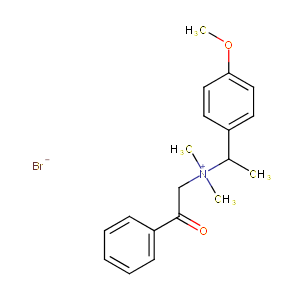 s)-nn-dimethyl-n-phenacyl-1-p-methoxyphenylethylammonium bromide